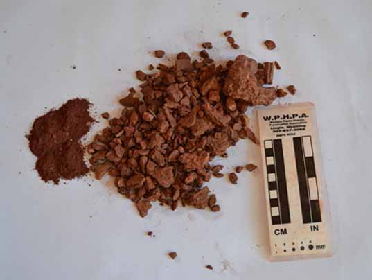 Red Ocre Pigment and Solid